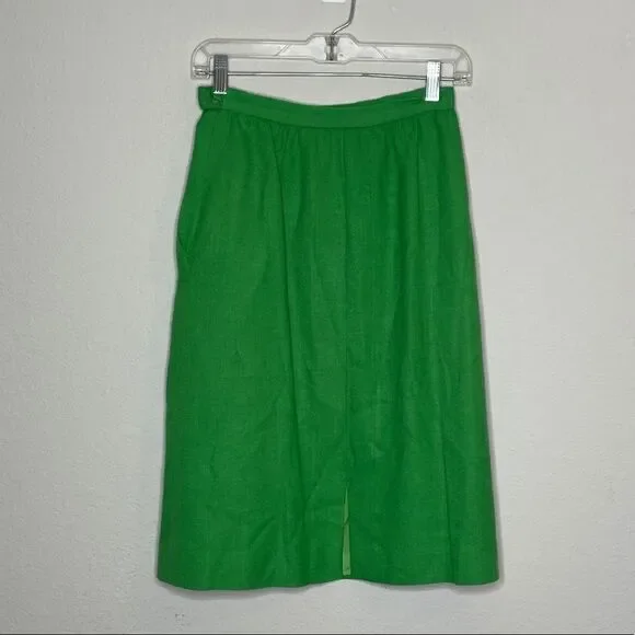 Vintage JH Collectibles Skirt‎ Green With Pockets - Picture 3 of 7